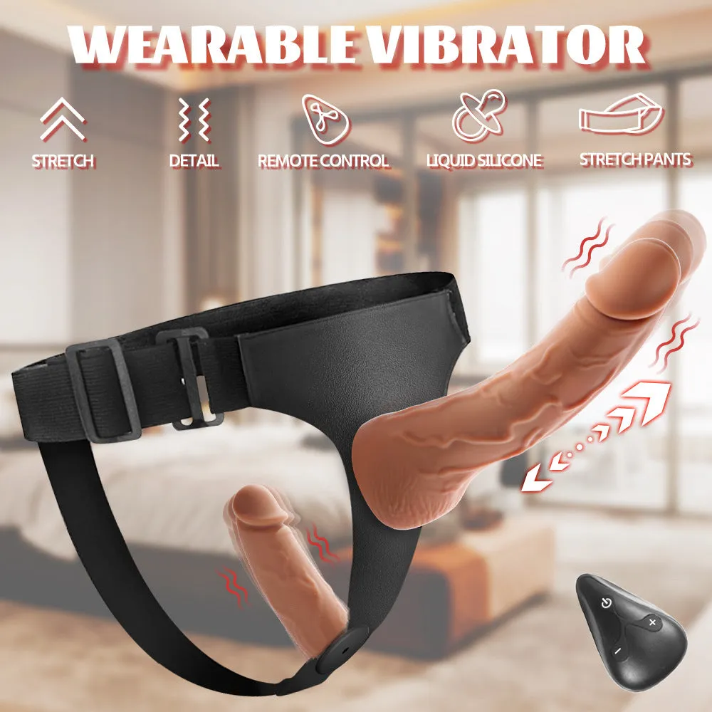 dương vật giả dây đeo rung thụt yeain cực phê cho les