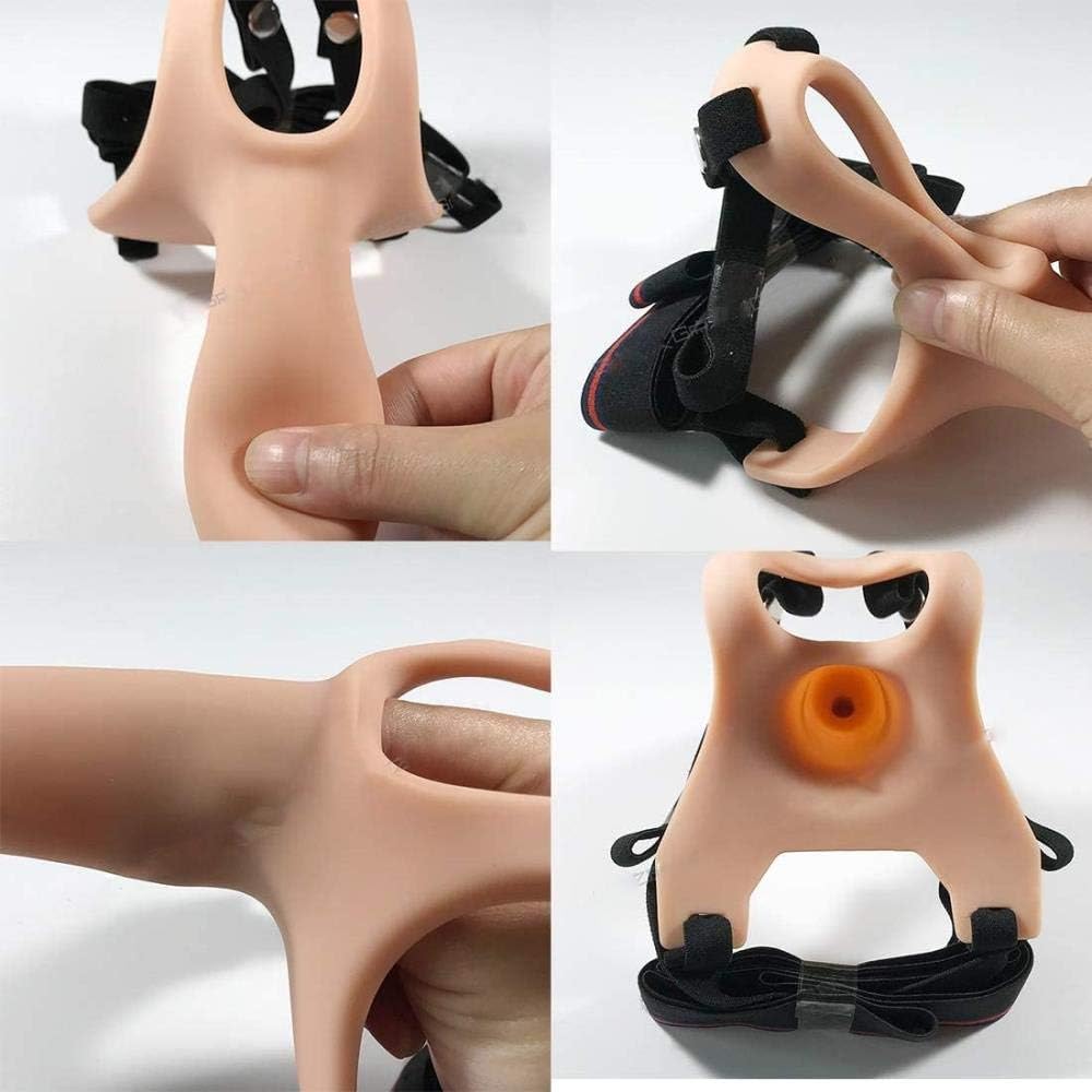 Dương vật giả dây đeo silicon mềm mại cong rỗng ruột siêu phê