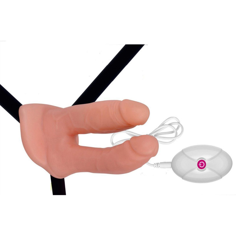 Dương vật giả dây đeo 2 đầu rung Lovetoy 6 inch