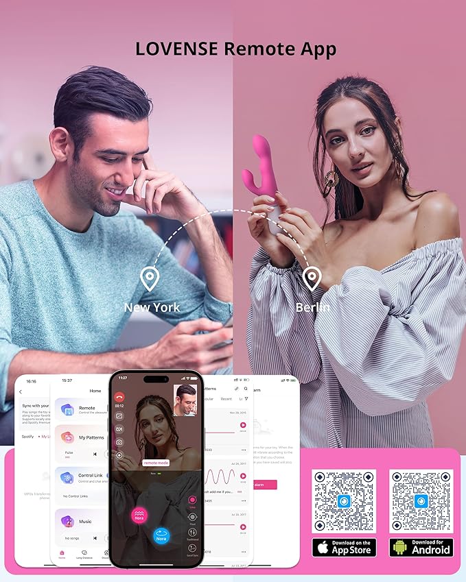 Dương vật giả Lovense NORA rung ngoáy điều khiển app chống nước
