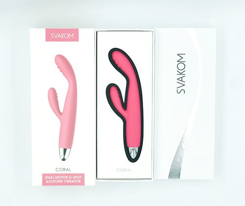 Dụng cụ massage điểm G Svakom Coral rung đôi tăng khoái cảm