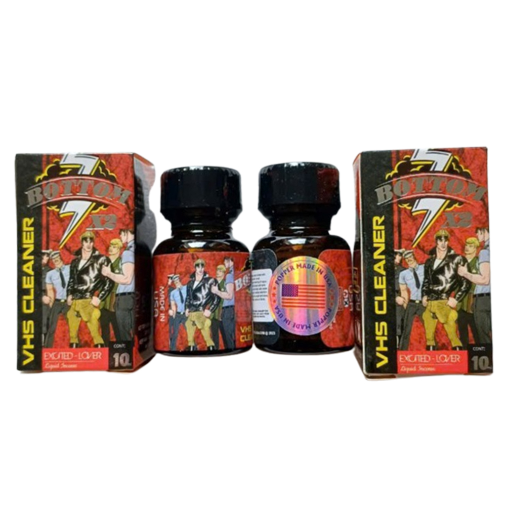 Popper VHS Cleaner Bottom X2 10ml Long Lasting Fresh Aroma