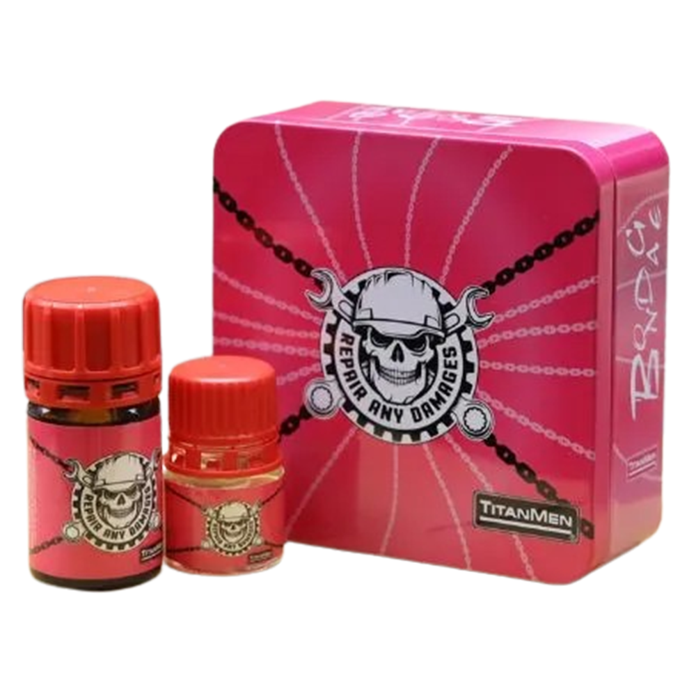 Popper Titanmen Đầu Lâu Hồng Cực Mạnh Combo 40ml 20ml Tăng Cường Sinh Lý