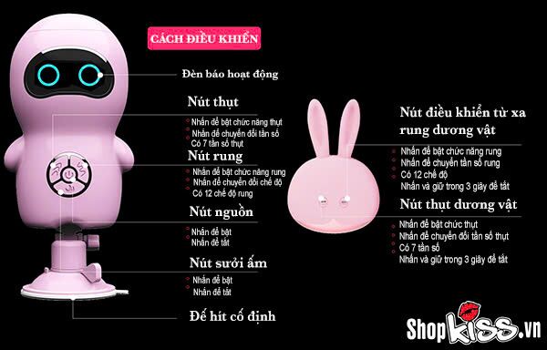 Máy thủ dâm nữ Wanle Ares rung thụt sưởi ấm silicone ABS kích thích mạnh