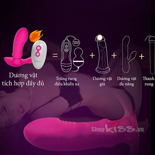 Dương vật siêu rung Leten Marley sưởi ấm điều khiển từ xa