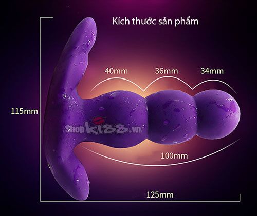 Cây xoắn bi rung ngoáy điểm G Nalone Pearl điều khiển từ xa kích thích điểm G