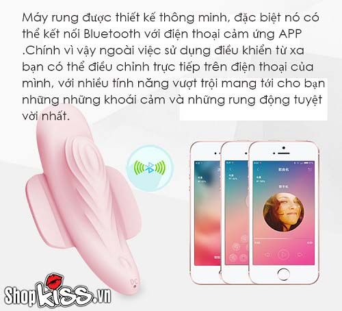 Bướm rung Prettylove dán chip điều khiển từ xa nữ