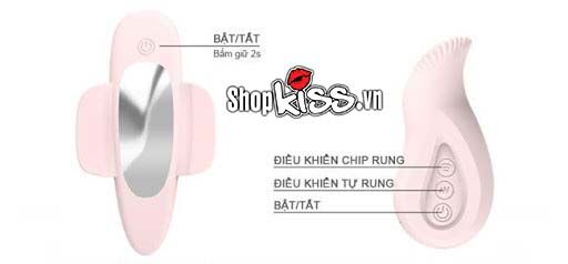Bướm rung Prettylove dán chip điều khiển từ xa nữ