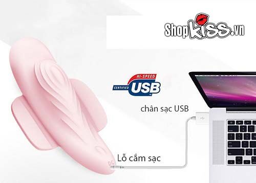 Bướm rung Prettylove dán chip điều khiển từ xa nữ