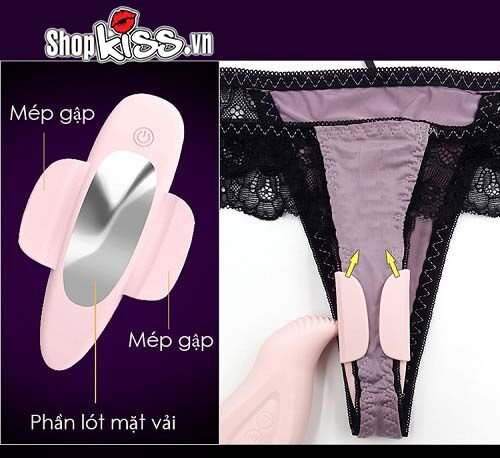 Bướm rung Prettylove dán chip điều khiển từ xa nữ