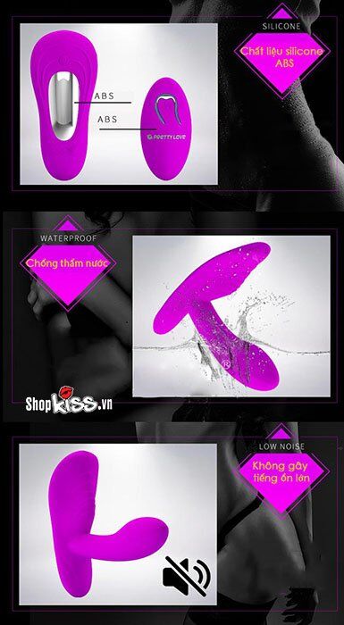 Dương Vật Vỏ Sò Prettylove Rung Đa Điểm Điều Khiển Từ Xa
