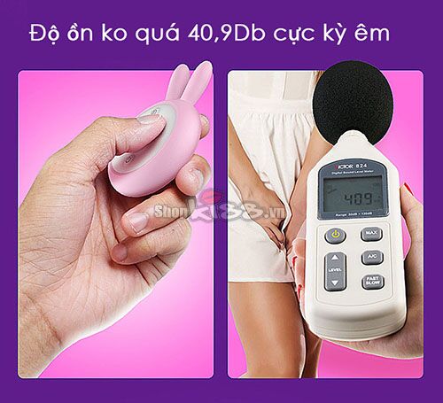 Dương vật mini tai thỏ điều khiển xa mát xa điểm G kích dục