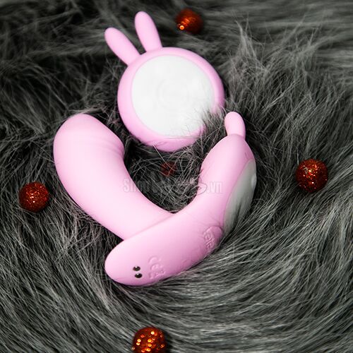 Dương vật mini tai thỏ điều khiển xa mát xa điểm G kích dục