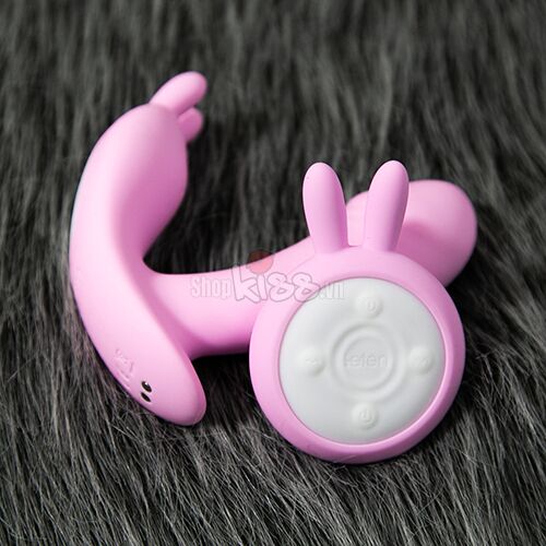 Dương vật mini tai thỏ điều khiển xa mát xa điểm G kích dục