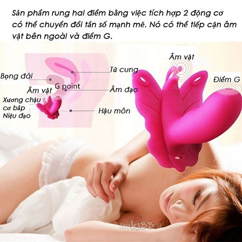 Dương Vật Giả Bướm Rung Realov LYDIA Kích Thích Âm Vật Điểm G