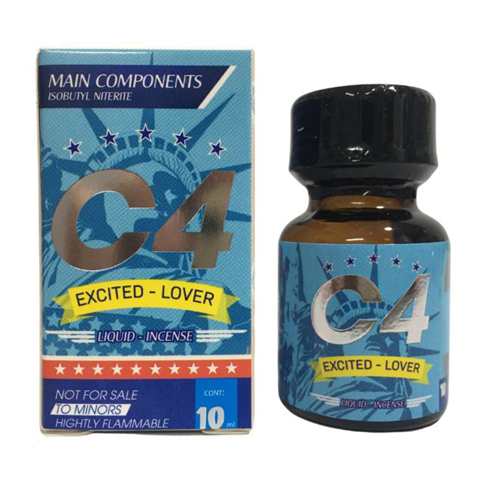 Popper C4 xanh 10ml mẫu mới chính hãng kích thích mạnh mẽ lâu 