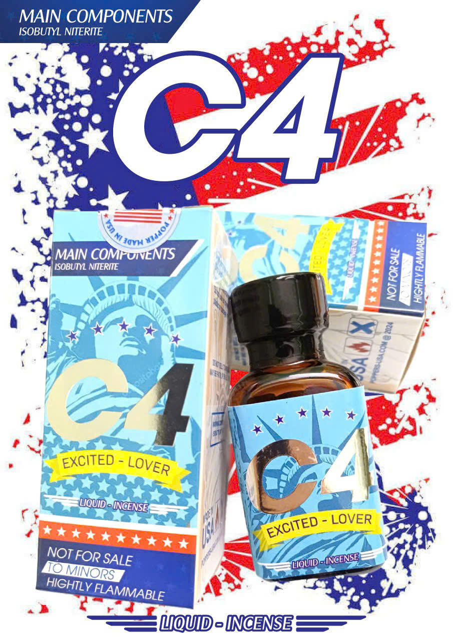 Popper C4 USA 30ml Tăng Hưng Phấn Không Cồn Kích Thích Mạnh