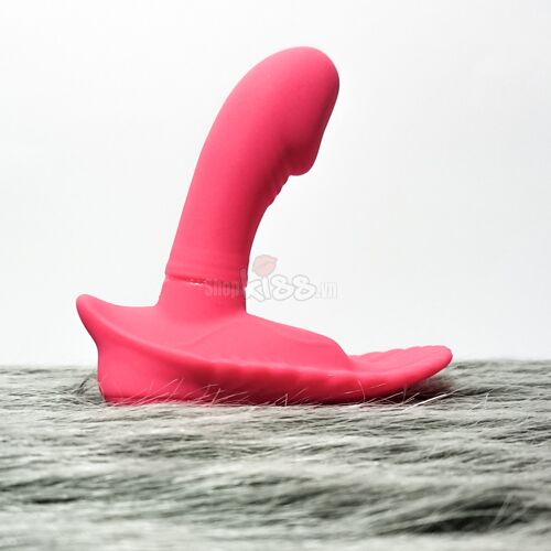 Shell Style PrettyLove Vibrating Panties with Dildo for Couples