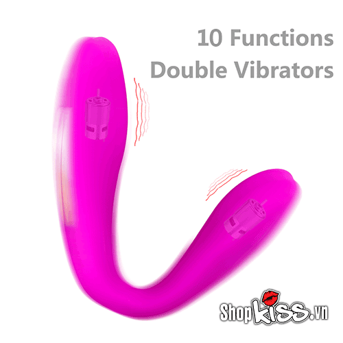 Trứng rung tình yêu điều khiển từ xa 2 điểm 10 chế độ pin sạc chống nước