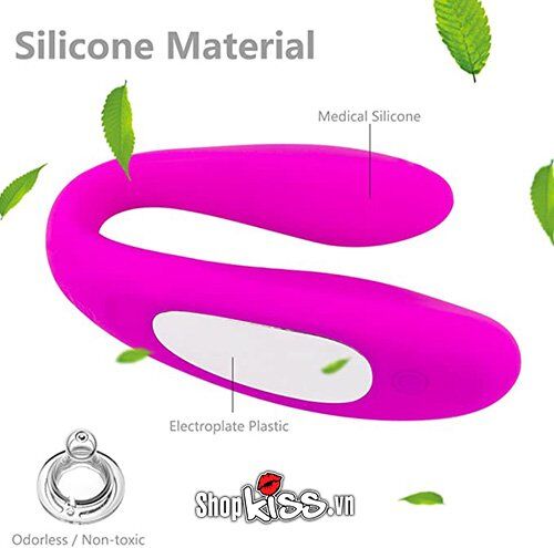 Trứng rung tình yêu điều khiển từ xa 2 điểm 10 chế độ pin sạc chống nước