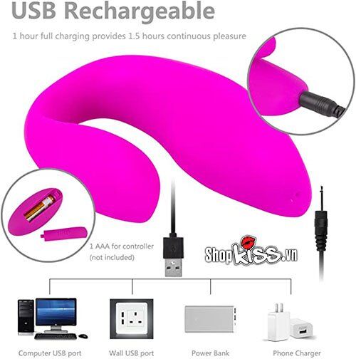 Trứng rung tình yêu điều khiển từ xa 2 điểm 10 chế độ pin sạc chống nước