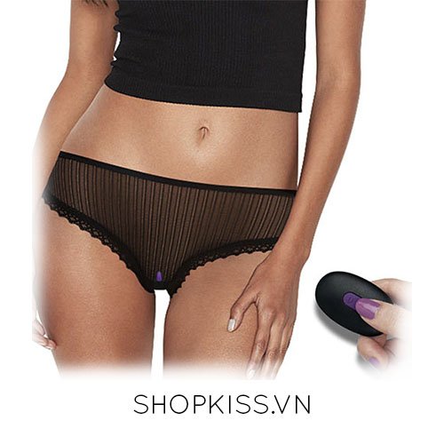 Quần lót gắn trứng rung điều khiển từ xa Lovetoy JOY silicon ABS đen