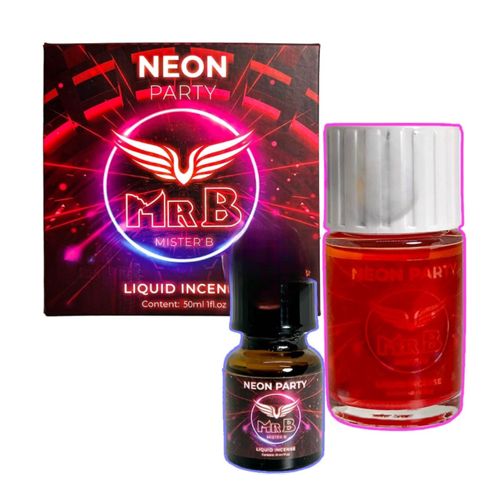 Combo Popper Neon Party đỏ dạ quang 50ml chính hãng Mỹ mạnh mẽ êm 