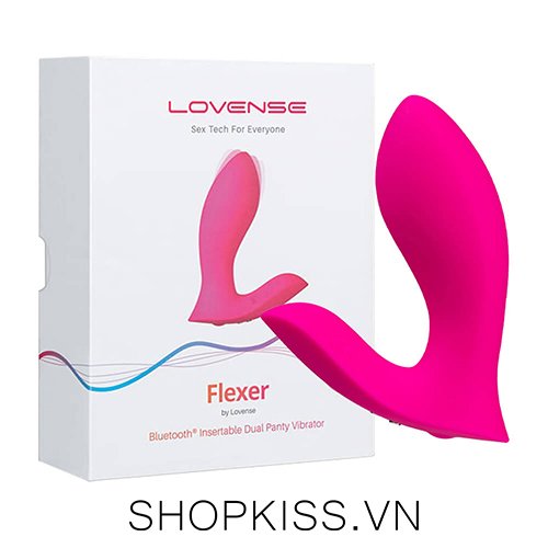 Trứng rung Lovense Flexer gắn quần lót điều khiển qua app siêu hiện đại