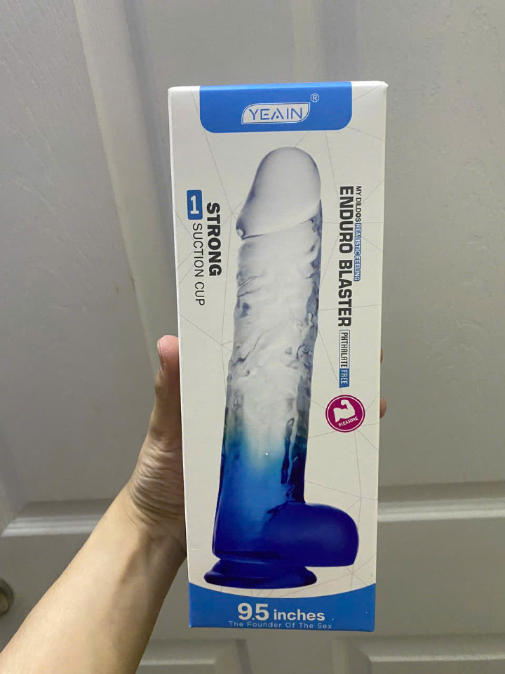 Dương Vật Giả Gắn Tường Trong Suốt Yeain ENDURO BLASTER Size Lớn 24cm Kích Thích Điểm G