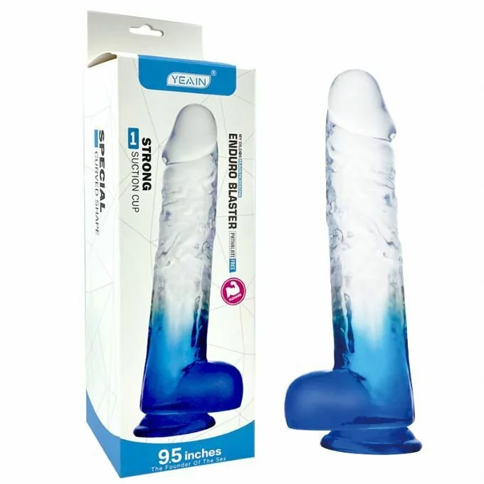 Dương vật giả Yeain trong suốt Enduro Blaster size lớn 9.5 inch 