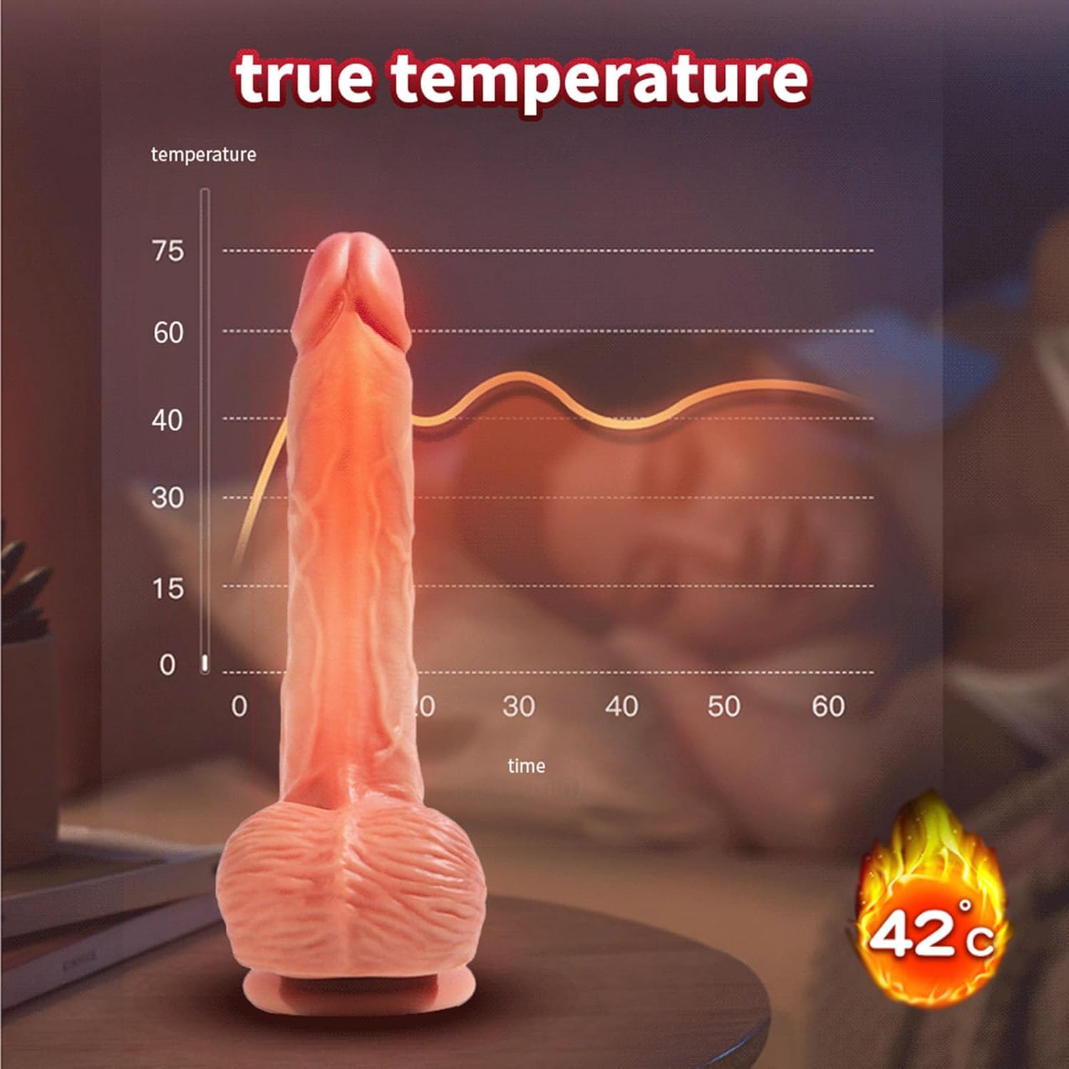 Dương Vật Giả Yeain Cao Cấp Real Dildo Rung Ngoáy Thụt Tỏa Nhiệt - 23.5cm