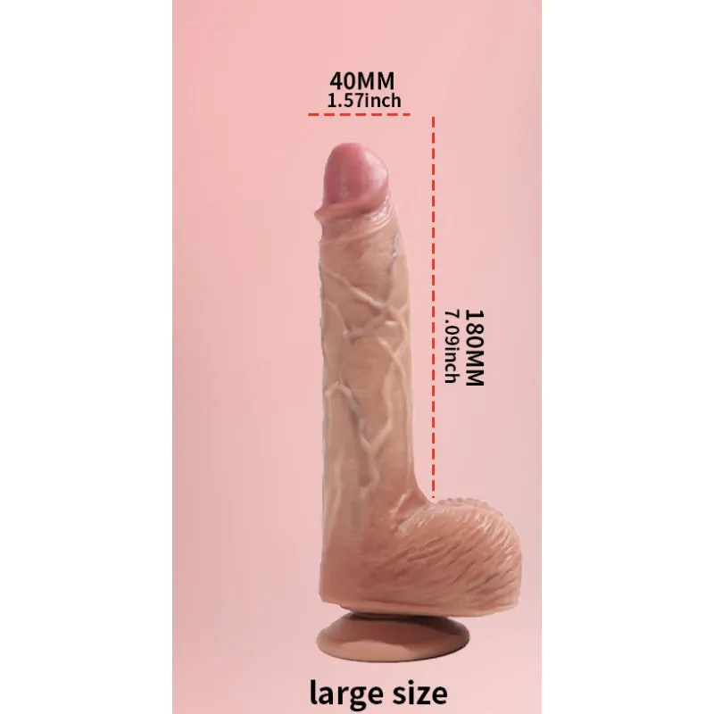 Dương Vật Giả Yeain Cao Cấp Real Dildo Rung Ngoáy Thụt Tỏa Nhiệt - 23.5cm