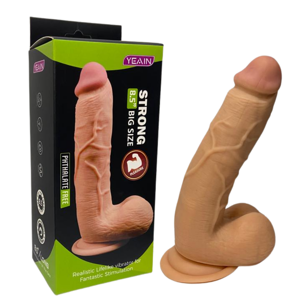 Dương Vật Giả YEAIN 8.5″ Big Size Siêu Thực Mềm Mại, Hút Đỉnh