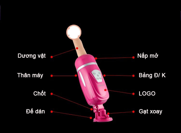 Dương Vật Giả Tự Động Thụt Augus Rung Tự Động Cho Nữ Thủ Dâm
