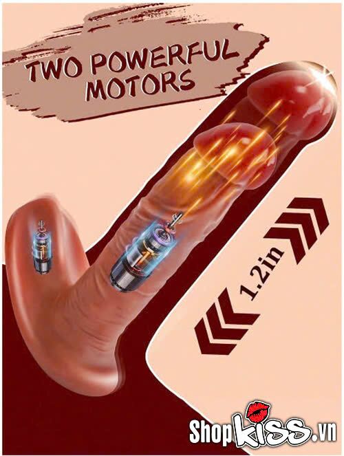 Đồ chơi tình dục rung thụt tỏa nhiệt gắn quần chip có remote