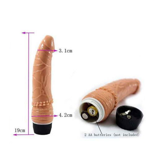 Dương vật giả Shaki Sweet 2 pin cao cấp cong mềm mại như thật