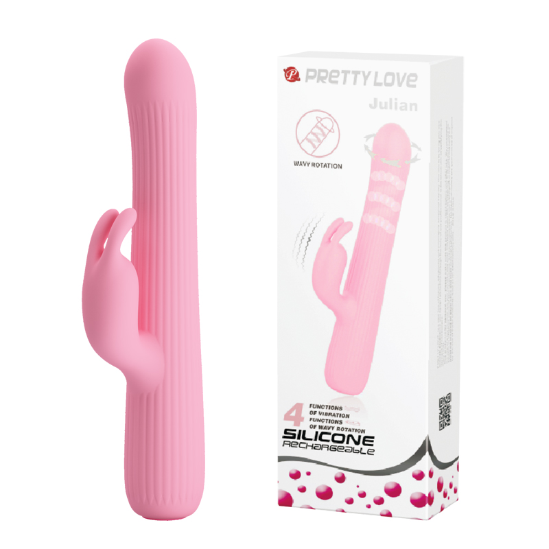 Dương vật giả mini Prettylove Julian silicon y tế siêu mềm rung ngoáy