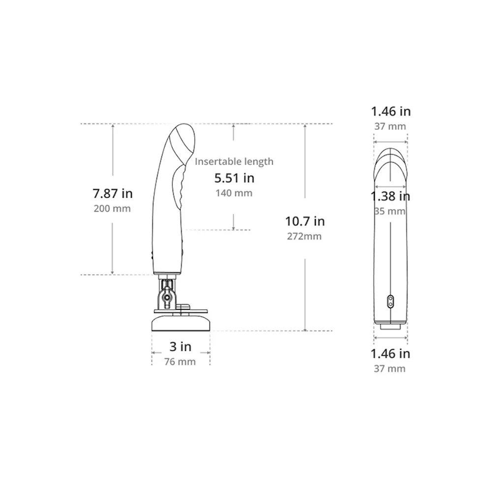 Dương vật giả Lovense Mission 2 kết nối app thông minh