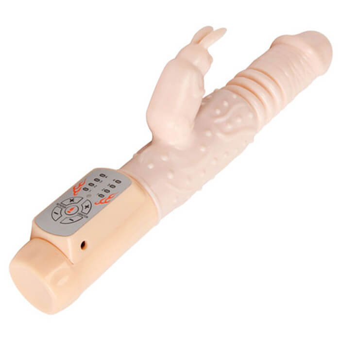 Dương Vật Giả Hot Bunny Rung Thụt 12 Chế Độ Nhiệt 48°C Hút Hồn