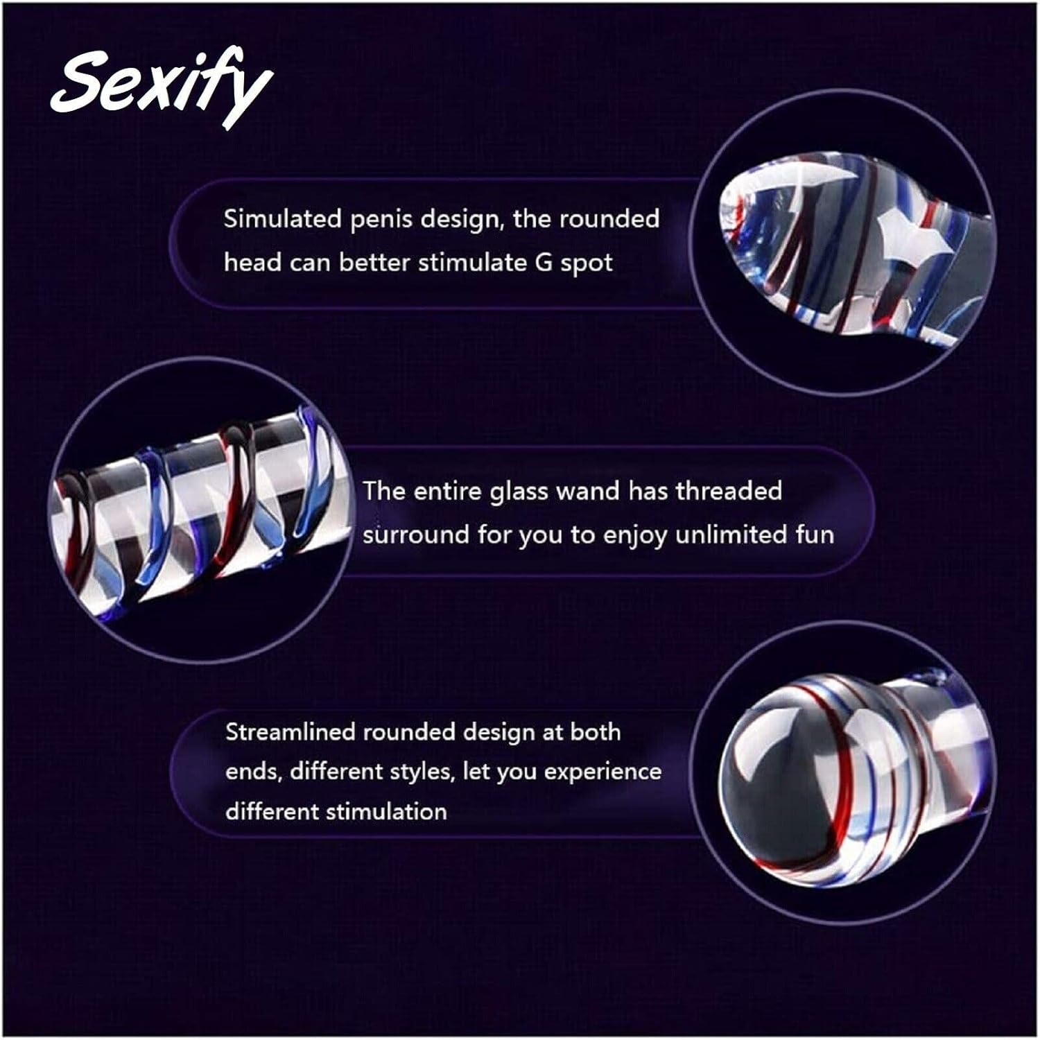 Đồ Chơi Thủy Tinh Sang Trọng Kích Thích Tận Hưởng An Toàn