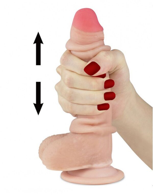Dương Vật Giả Lovetoy 8 Inch Da Trượt 2 Lớp Mềm Mịn