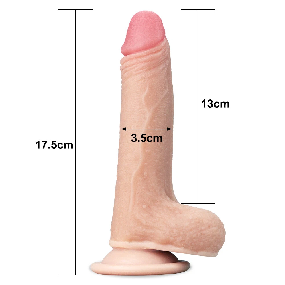 Dương vật giả Lovetoy 7 inch Dual Layer mềm mại uốn cong dễ dùng
