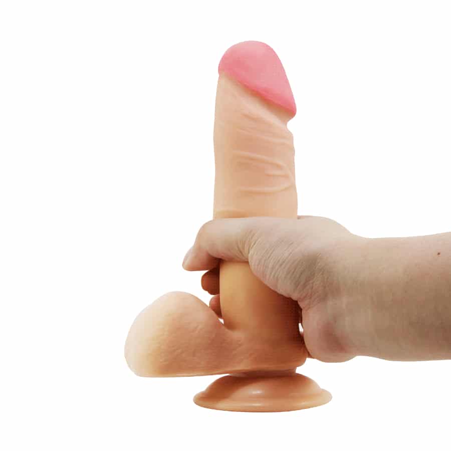Dương Vật Giả Baile Sliding Skin Series 8.1″/20.57cm Flesh Dính Tường Siêu Mềm Mịn Màu Da