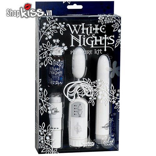 Bộ mát xa cao cấp Doc Johnson White Nights Kit sang trọng hấp dẫn