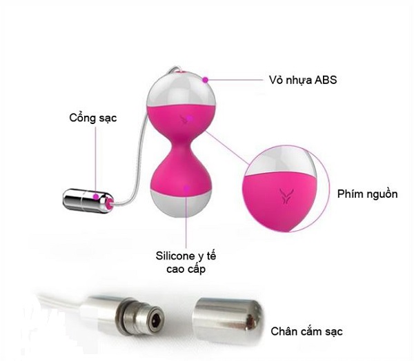 Trứng rung Nalone Miu Miu 2 đầu điều khiển từ xa cao cấp