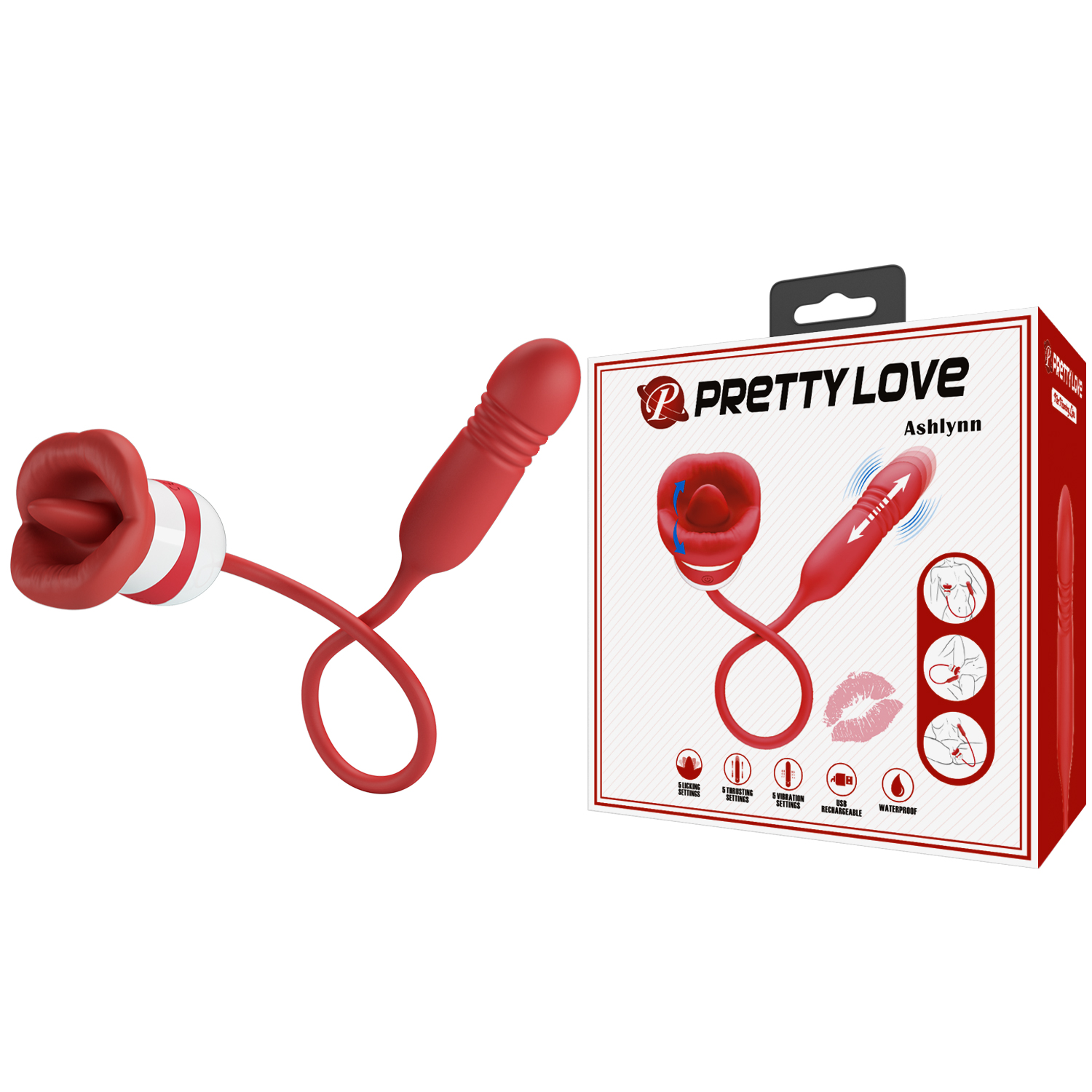 Trứng rung tình yêu lưỡi liếm Pretty Love Aliyah mini siêu mềm cặp đôi dùng vui