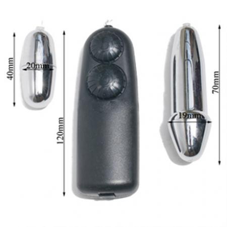 Trứng Rung Tình Yêu Inox 2 Đầu - Kích Thích Cảm Xúc Mạnh
