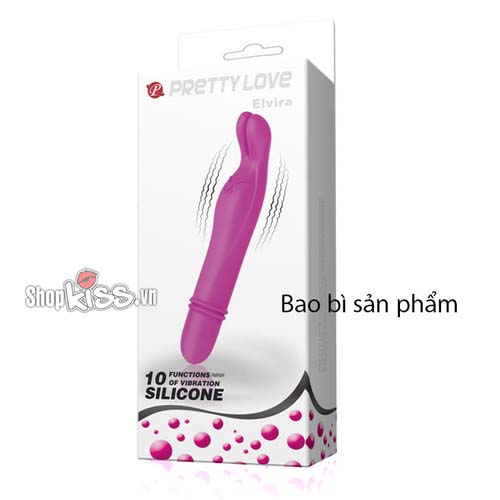 Máy mát xa 2 ngón Prettylove Elvira cao cấp, rung 10 tần số mạnh mẽ