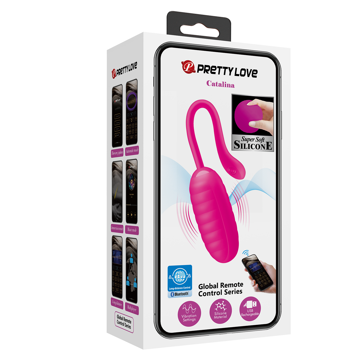 Trứng Rung Silicone Pretty Love Catalina Điều Khiển App, Siêu Mượt Trứng Rung Silicone Pretty Love Catalina Điều Khiển App, Siêu Mượt