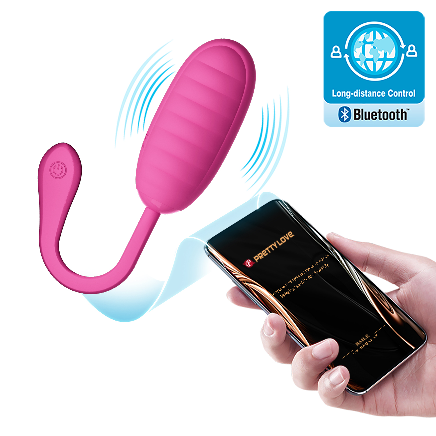 Trứng rung silicone điều khiển app Pretty Love Catalina tiện lợi hiện đại